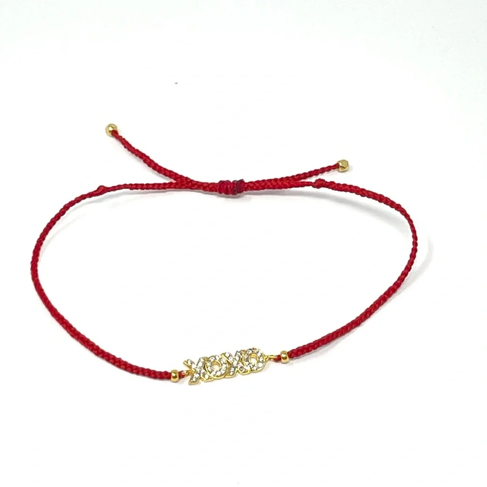 New Anthropologie Mystical Cord Tie Bracelet Red Valentine - Picture 4 of 6